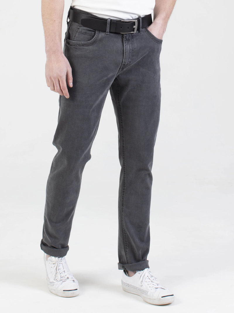 Mish Mash 1984 Tapered Fit Mid Stretch Brushed Denim Hawker Grey Jeans