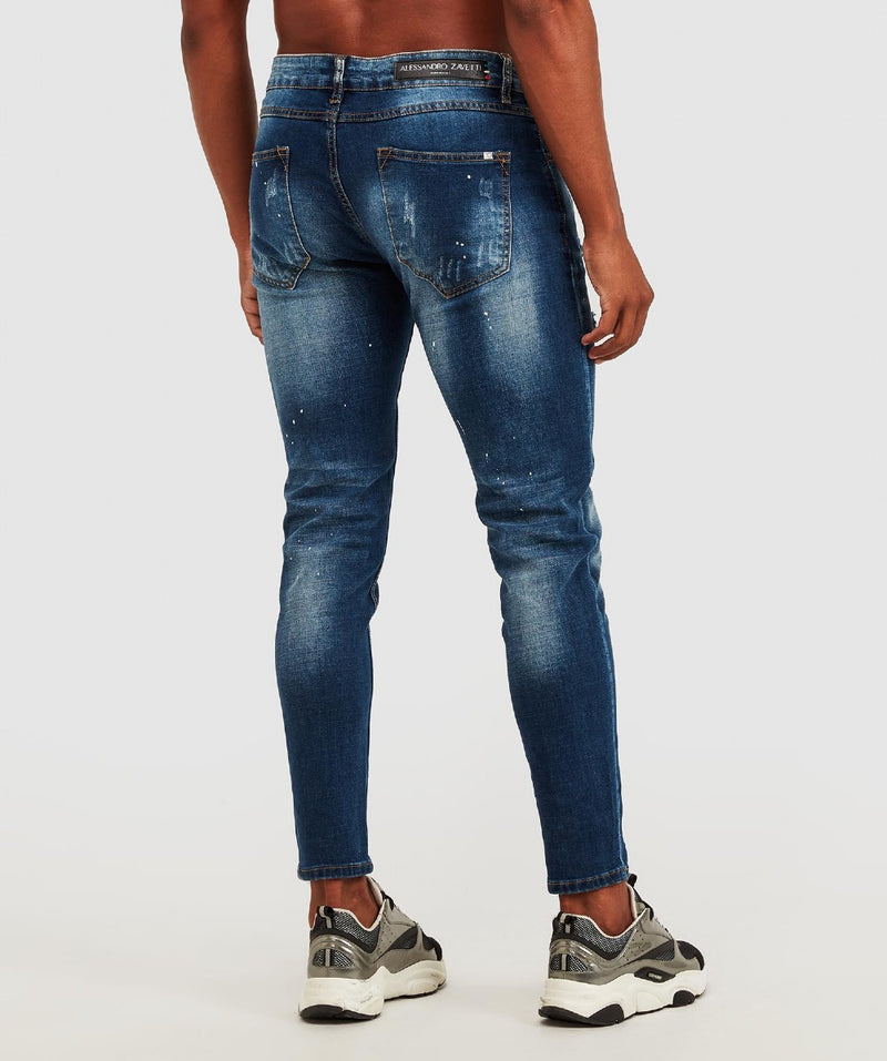 Alessandro Zavetti Apollo 002 Denim Jean NAVY INDIGO