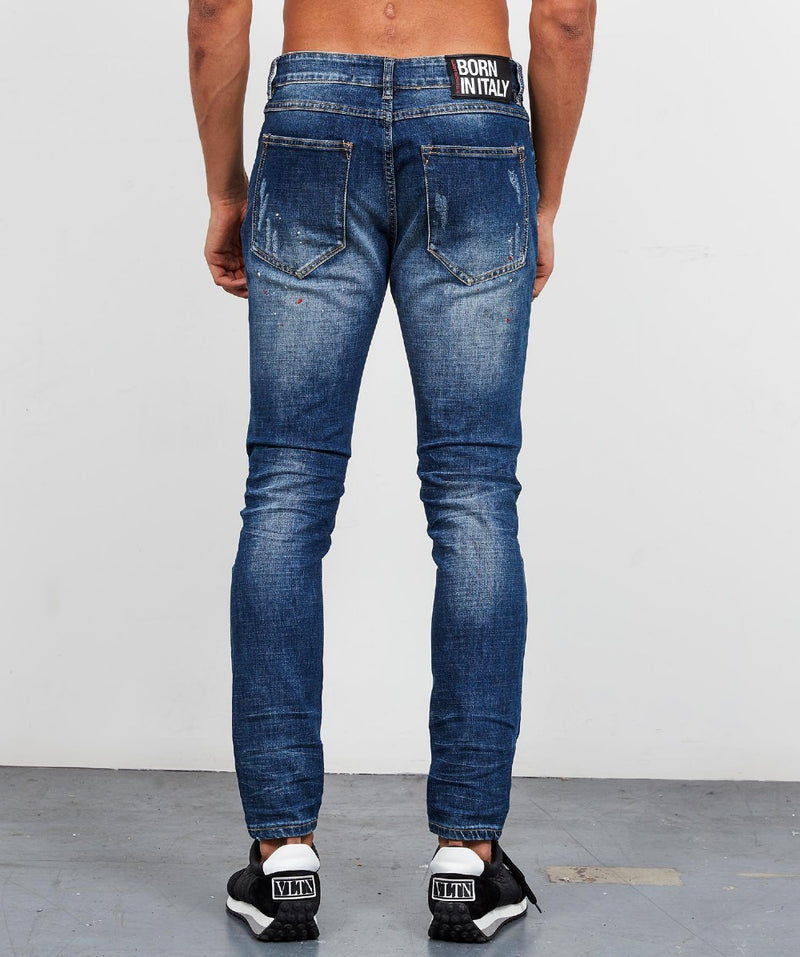 Alessandro Zavetti Sebastiano Slim Jean DENIM INDIGO BLUE