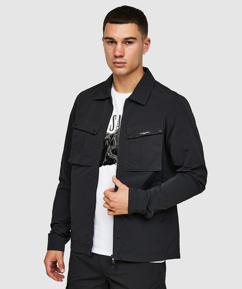 Alessandro Zavetti Fiorenzo Overshirt JET BLACK