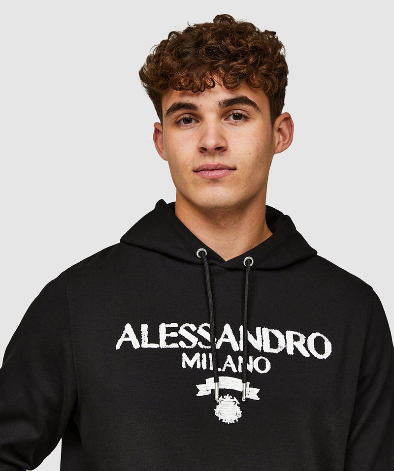 Alessandro Zavetti Dalore Overhead Hoodie Jet black