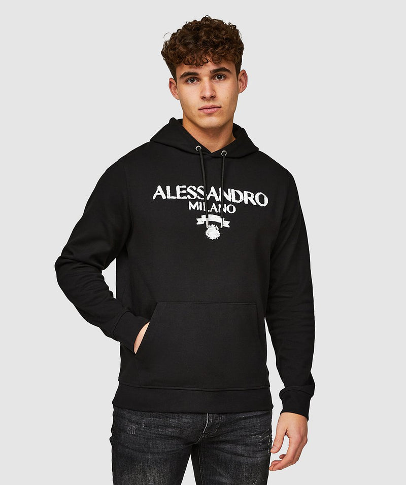 Alessandro Zavetti Dalore Overhead Hoodie Jet black