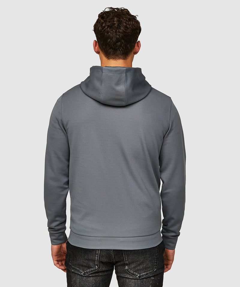 Alessandro Zavetti Growler Dot Overhead Hoodie Smoke grey