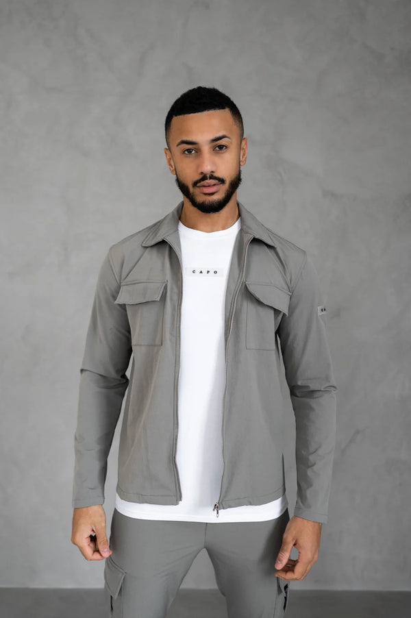 CAPO UTILITY JACKET COLOUR LIGHT GREY