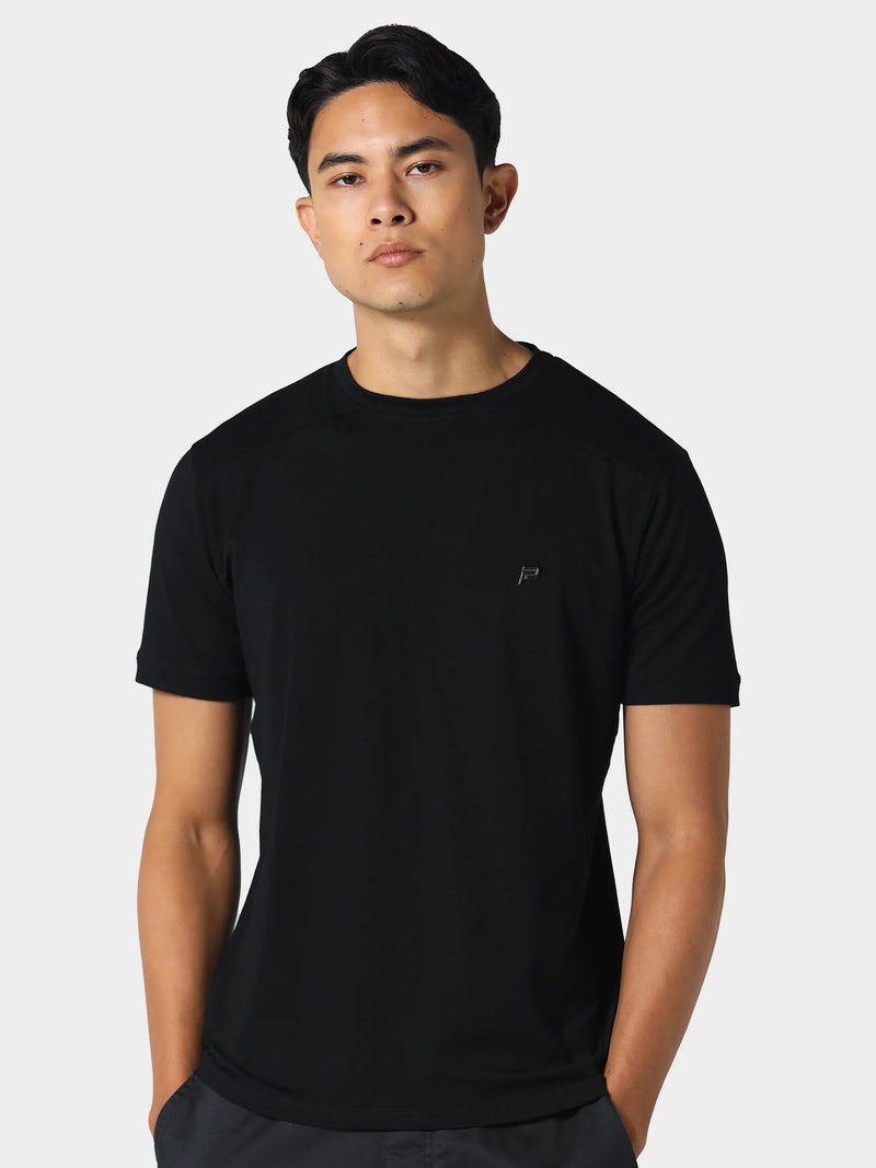 883 Police Gambit Black cut and sew T-Shirt