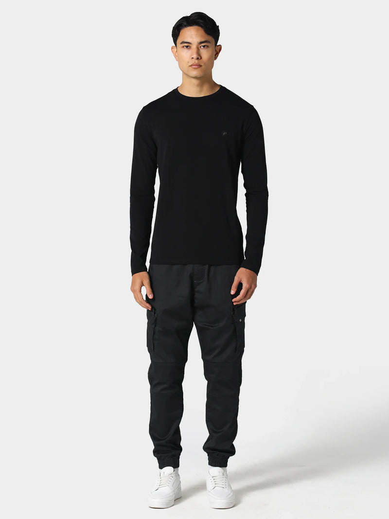 883 Police Highgate Black Long Sleeve T-Shirt