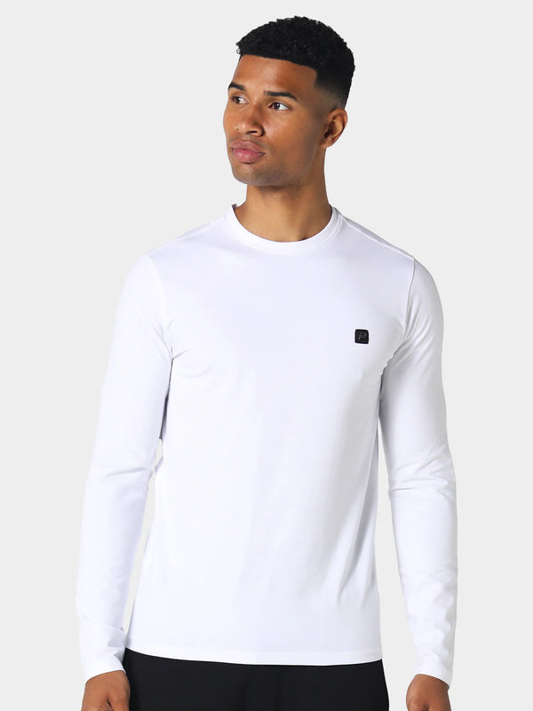 883 Police Highgate White Long Sleeve T-Shirt