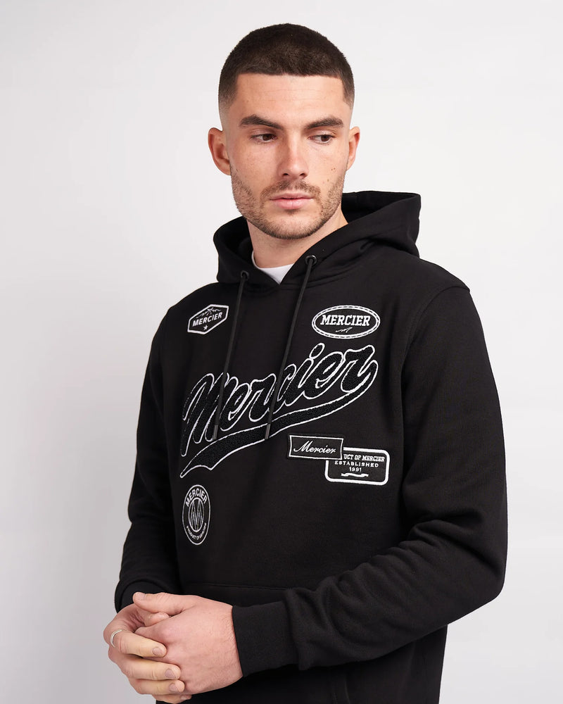 Mercier Teams Hood BLACK/WHITE – DesignerMenswear