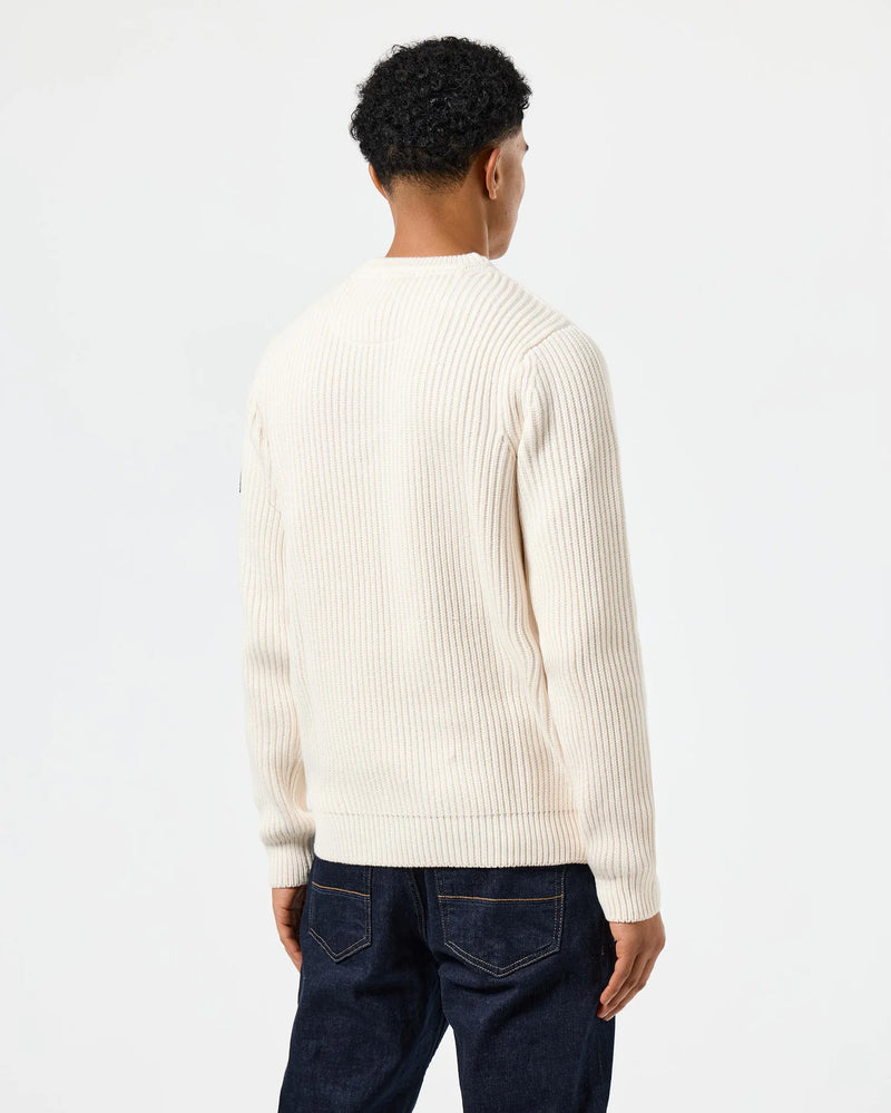 Weekend Offender Couto Knitted Ribbed Sweater Ivory