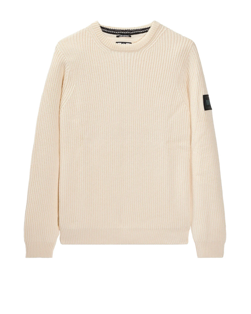 Weekend Offender Couto Knitted Ribbed Sweater Ivory