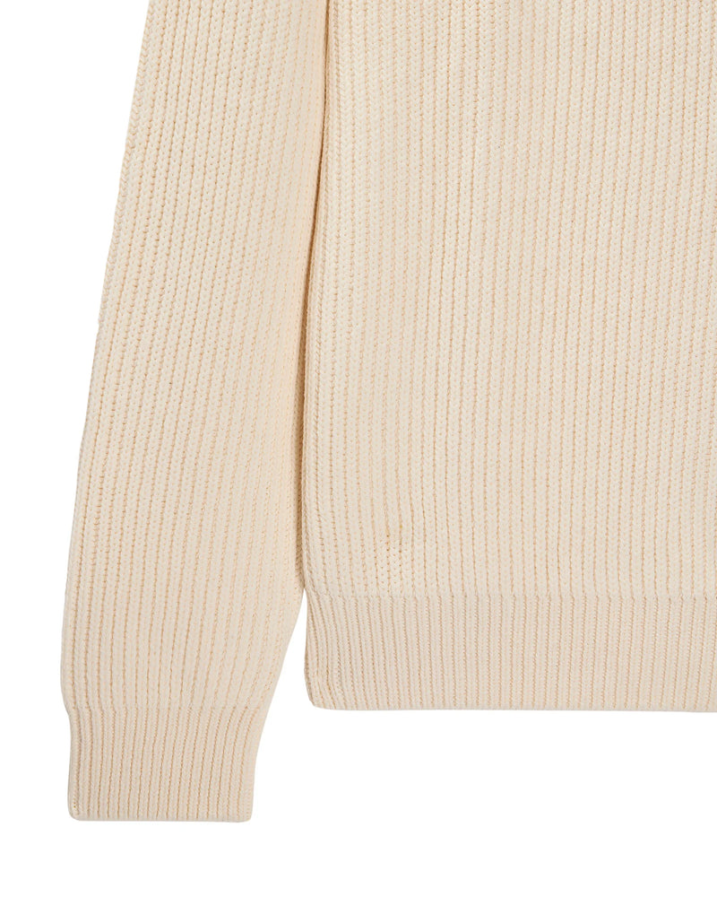 Weekend Offender Couto Knitted Ribbed Sweater Ivory