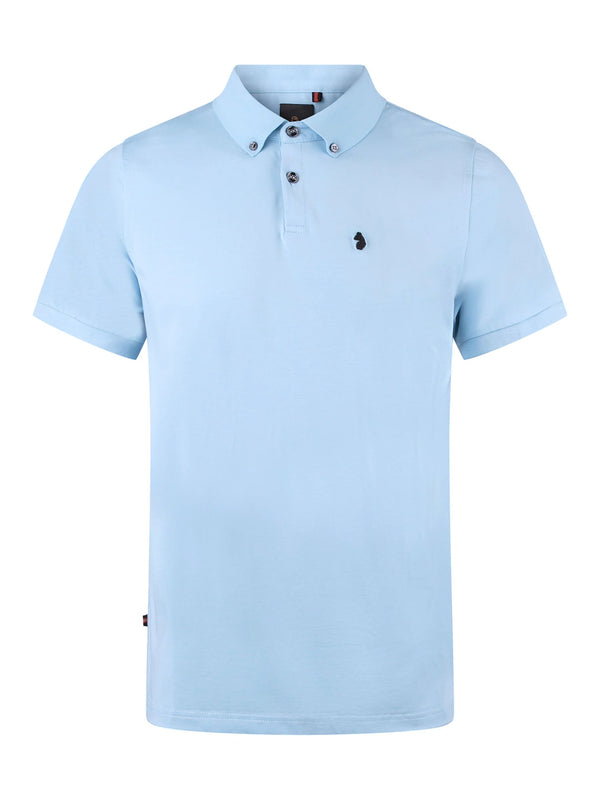 Luke MACAU PREMIUM MODAL POLO SHIRT - SKY BLUE