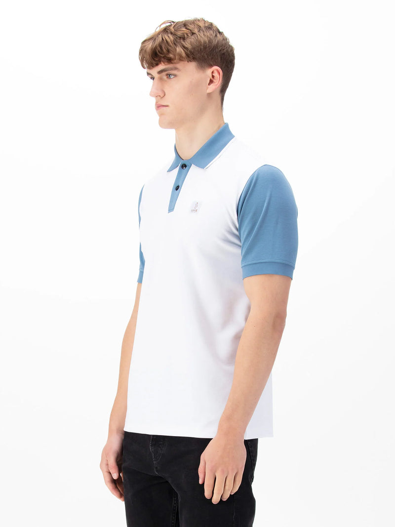 Luke Est 1977 SADDLEWORTH POLO - WHITE/BLUE