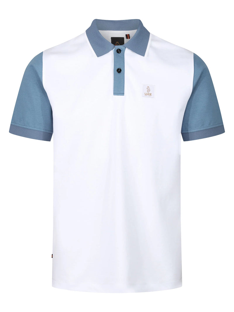 Luke Est 1977 SADDLEWORTH POLO - WHITE/BLUE