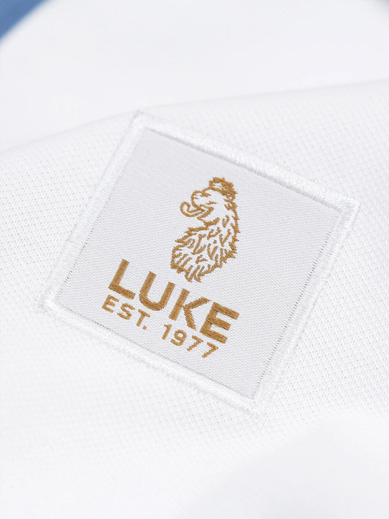 Luke Est 1977 SADDLEWORTH POLO - WHITE/BLUE