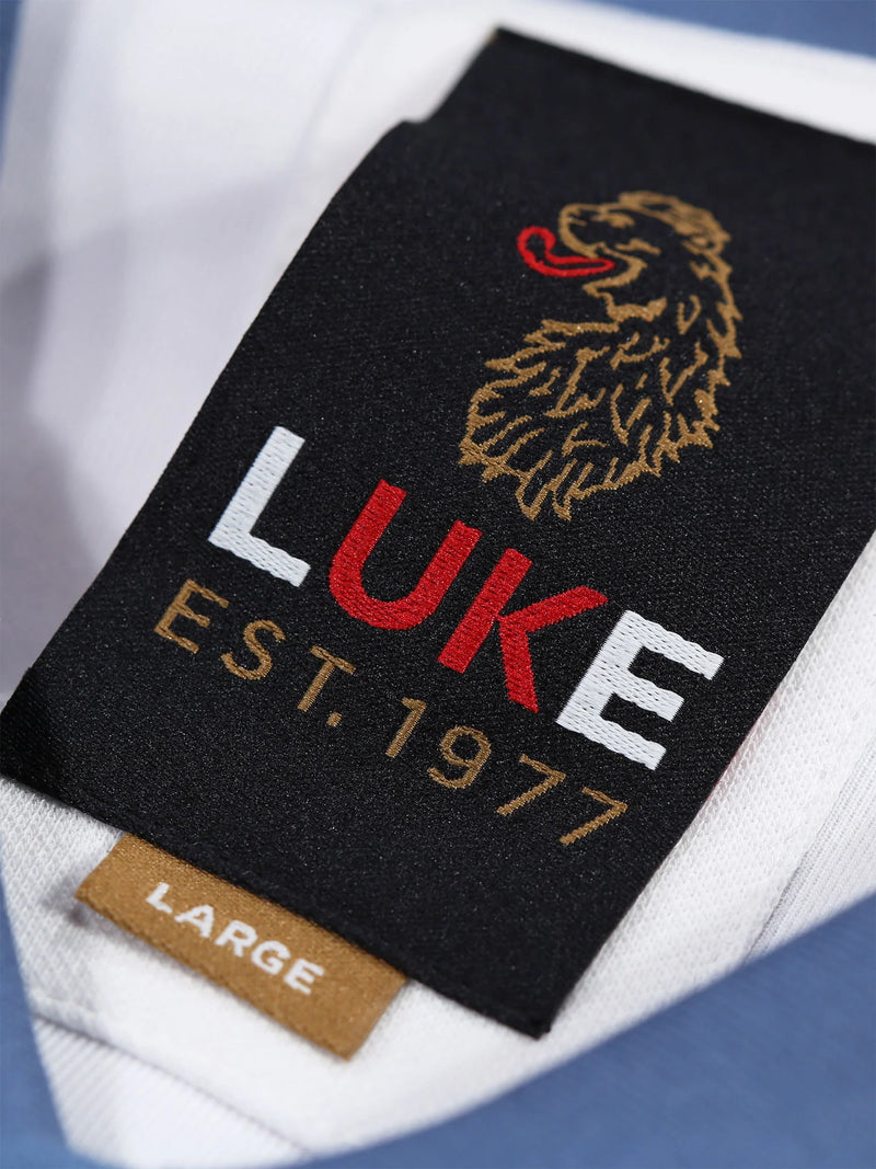 Luke Est 1977 SADDLEWORTH POLO - WHITE/BLUE