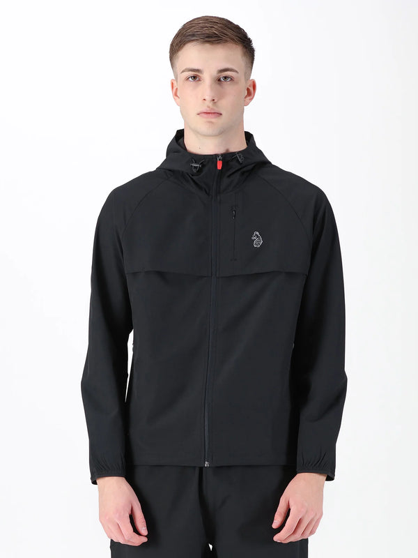 Luke BRECON PERFORMANCE ZIP THROUGH HOODIE - BLACK