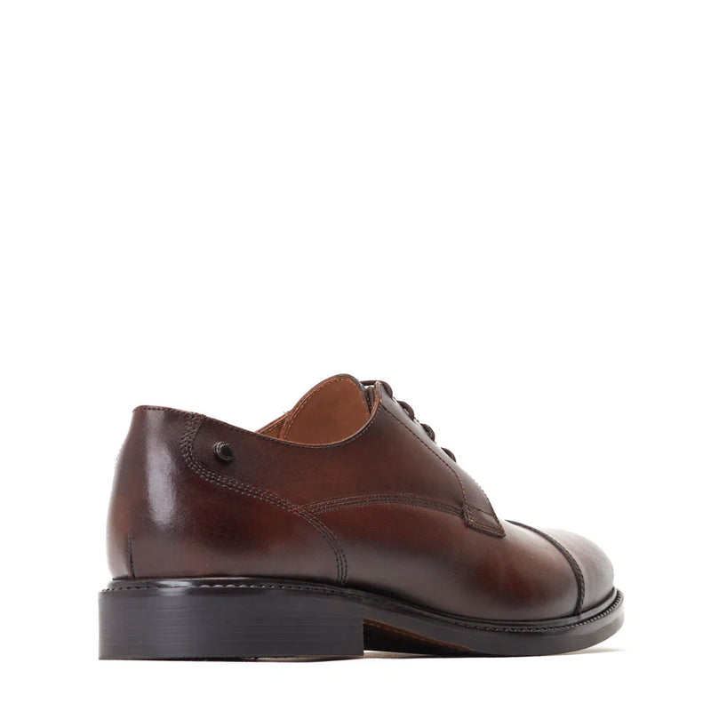 Base London Magnus Waxy Derby Shoes Brown