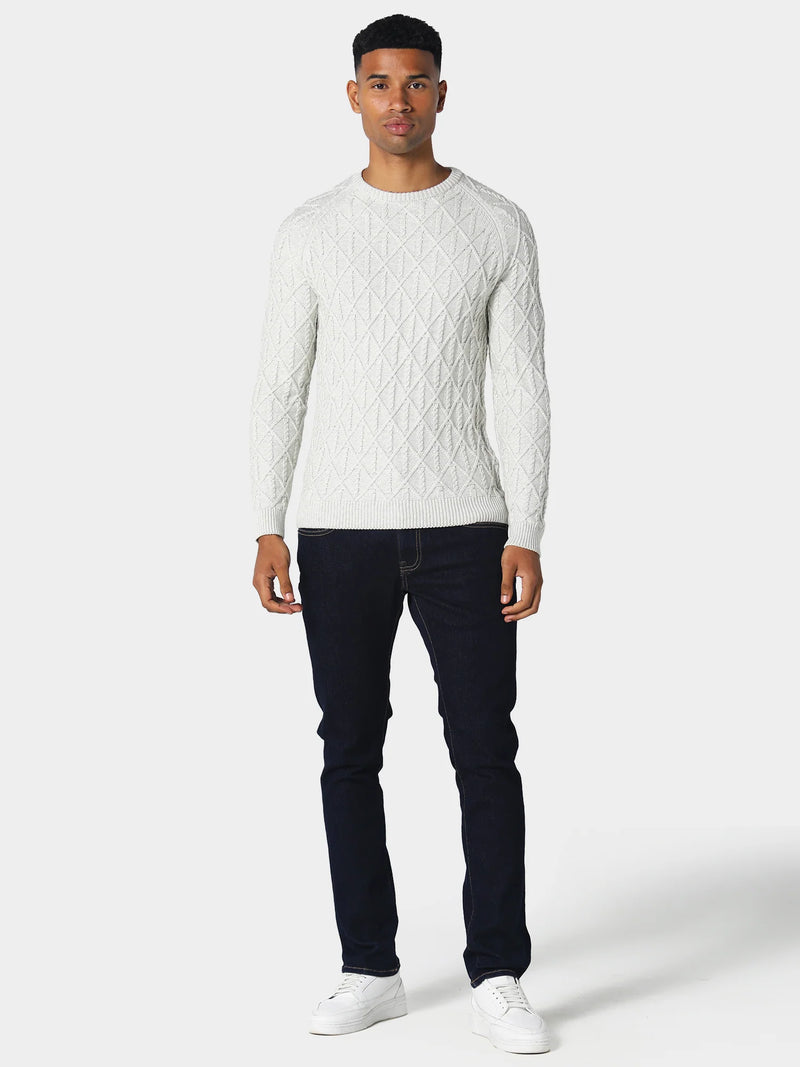 883 Police Miskins crew neck cable knit design Knitwear -  ECRU