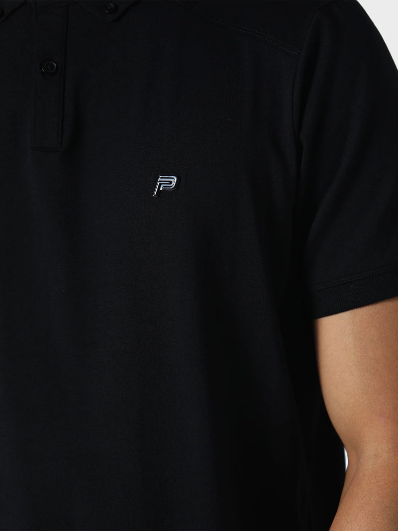 883 Police Neptune Polo Shirt BLACK