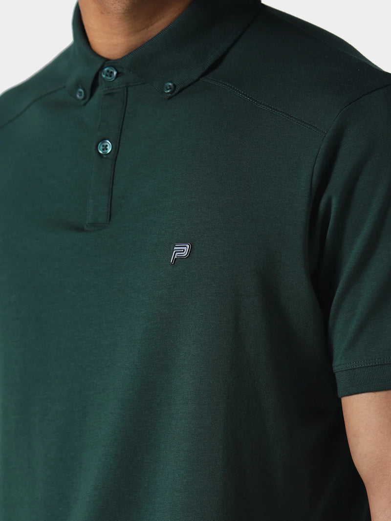 883 Police Neptune Polo Shirt Deep Emerald