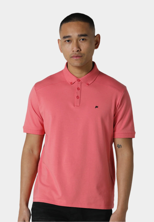 883 Police Neptunes Coral Polo Shirt