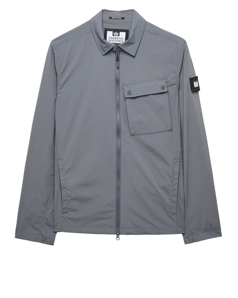 Weekend Offender Southbank Technical Over-Shirt - ZINC