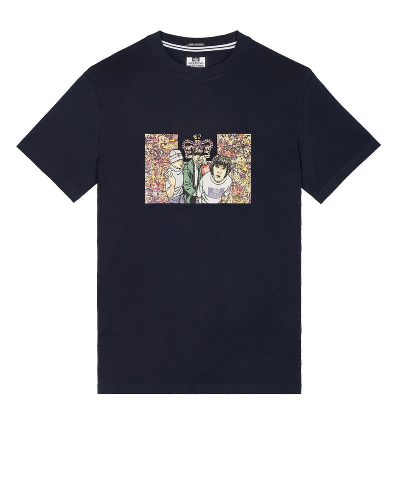 Weekend Offender Number 5 Graphic T-Shirt Navy