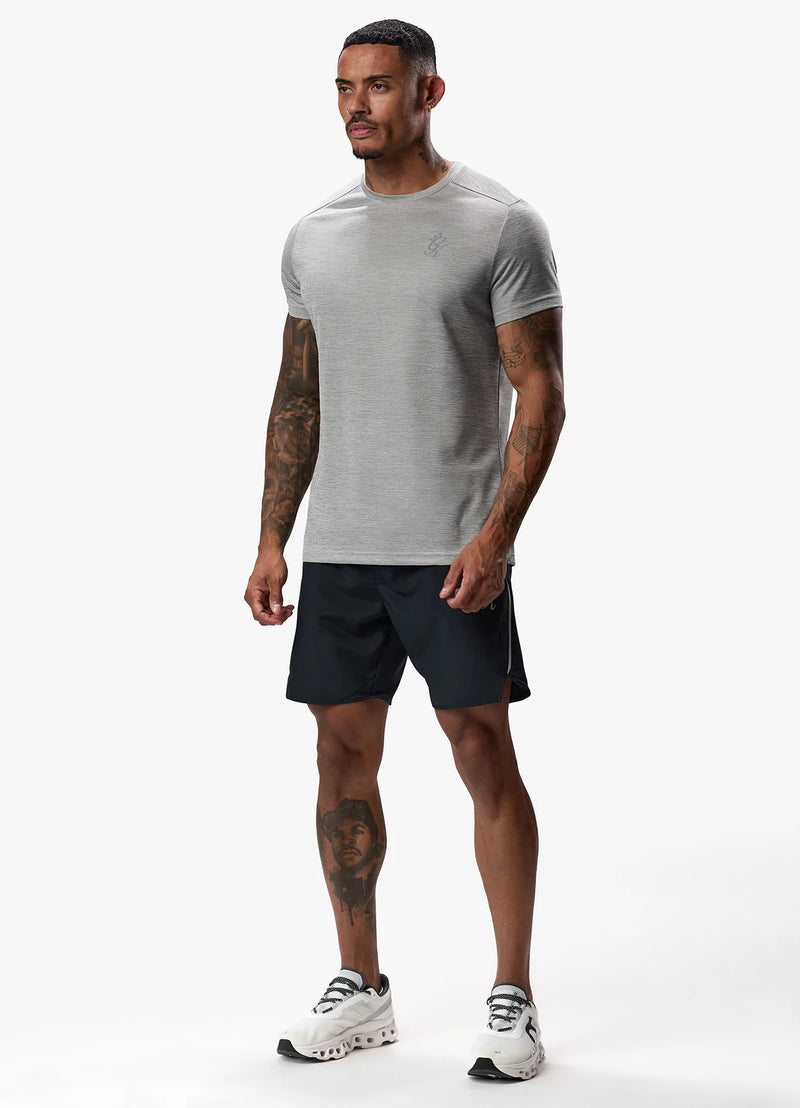 Gym King Element Tee - Grey Marl