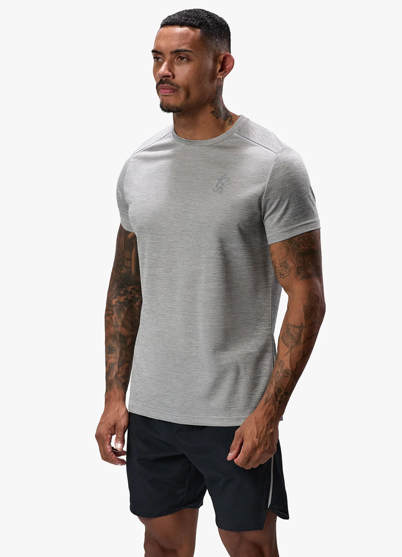 Gym King Element Tee - Grey Marl