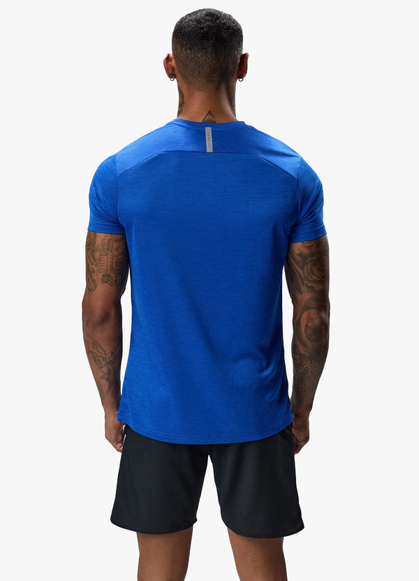 Gym King Element Tee - Sonic Blue Marl