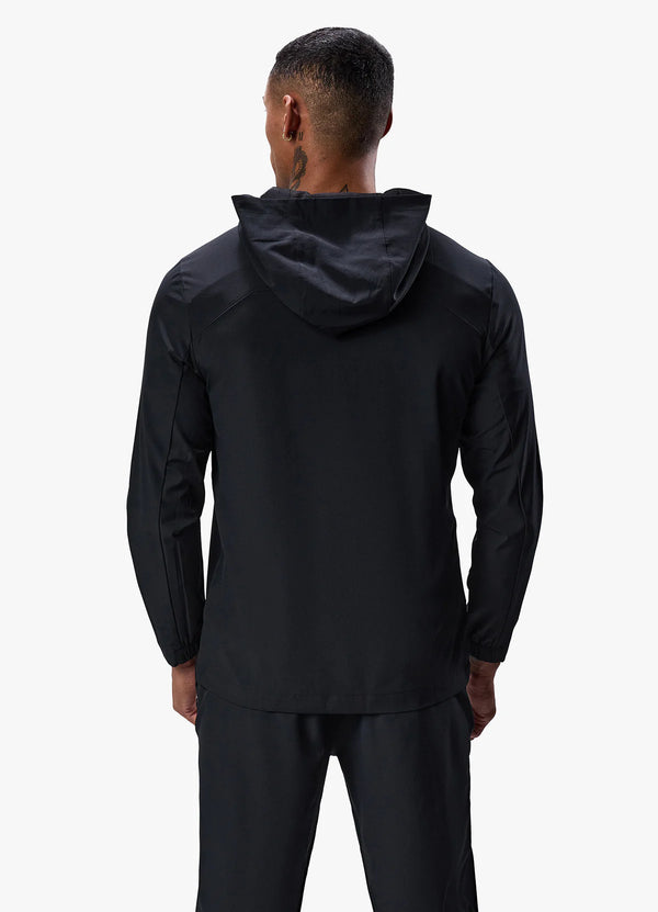 Gym King Flex Woven Tracksuit Top - BLACK