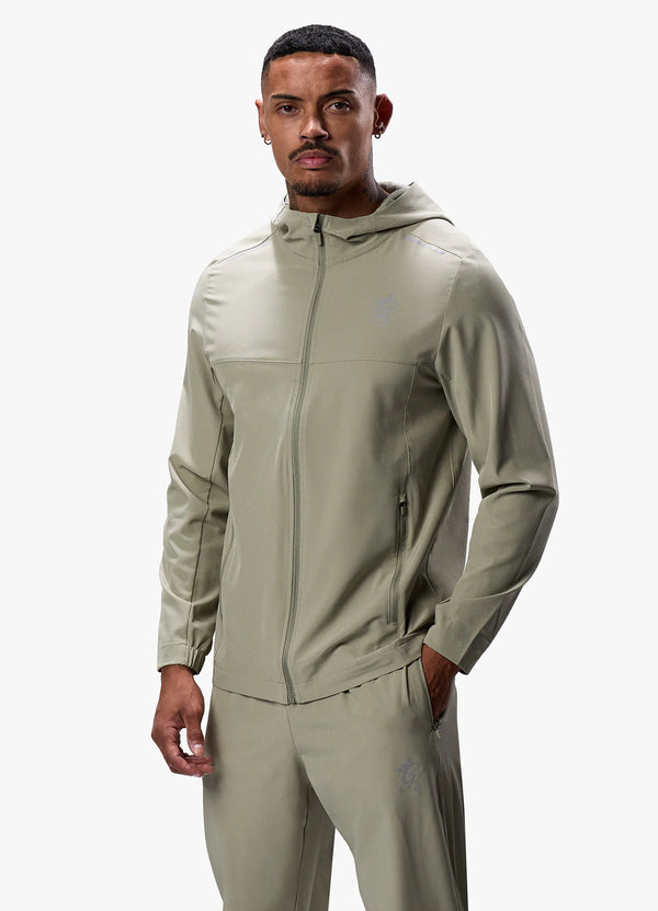 Gym King Flex Woven Tracksuit Top - Soft Khaki