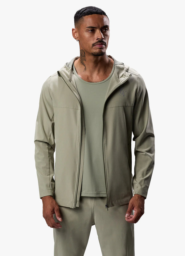 Gym King Flex Woven Tracksuit Top - Soft Khaki