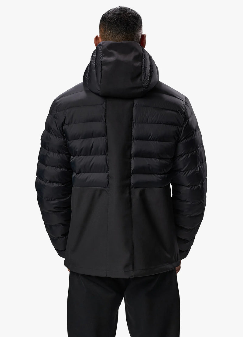 Gym King Summit Hybrird Hooded Jacket - BLACK