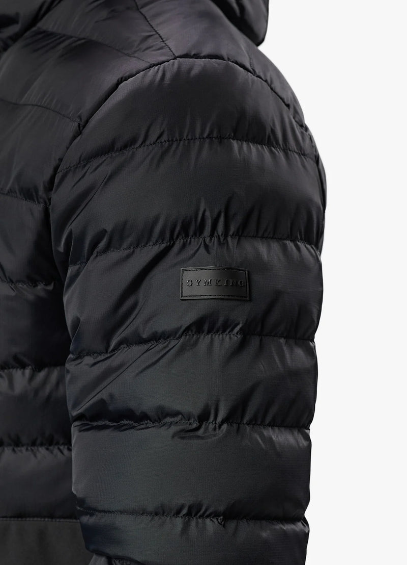 Gym King Summit Hybrird Hooded Jacket - BLACK