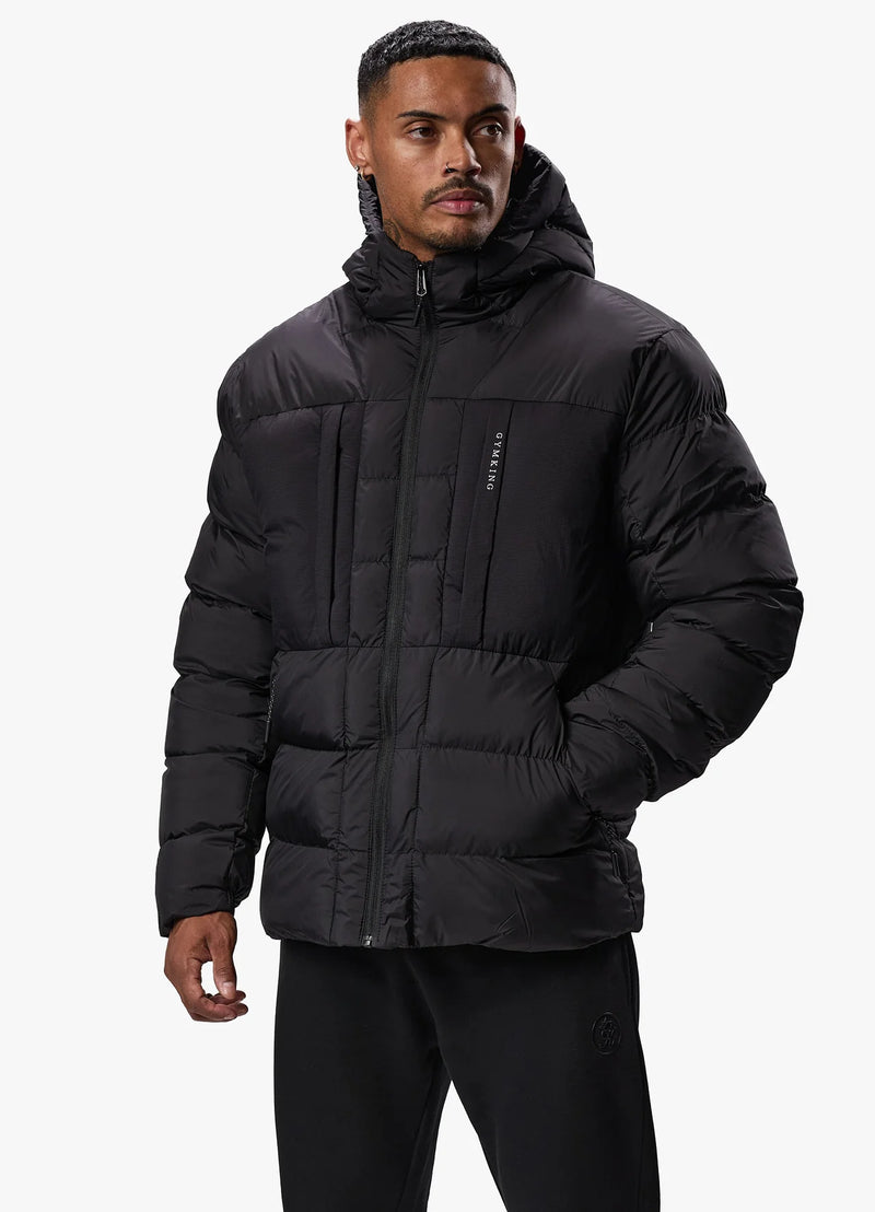 Gym King Synergy Lightweight Padded Jacket BLACK