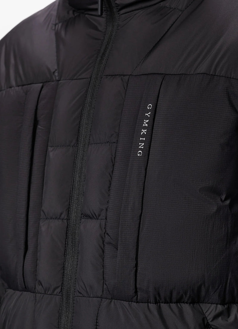 Gym King Synergy Lightweight Padded Jacket BLACK