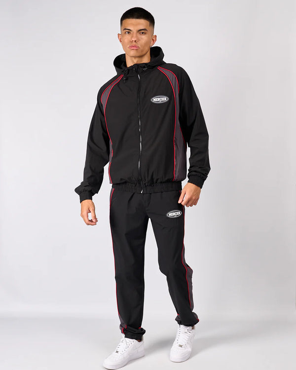 Mercier Black Grey Maison Racer Track Top