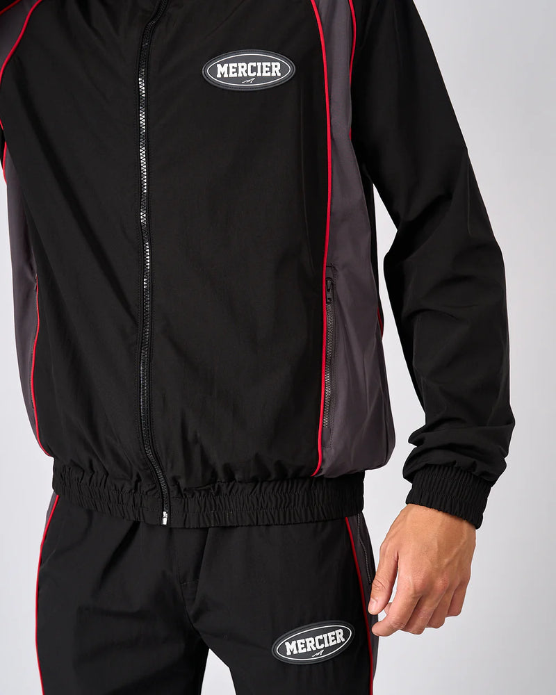 Mercier Black Grey Maison Racer Track Top