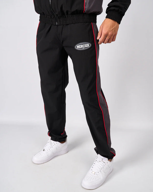 Mercier Black Grey Maison Racer Track Pants