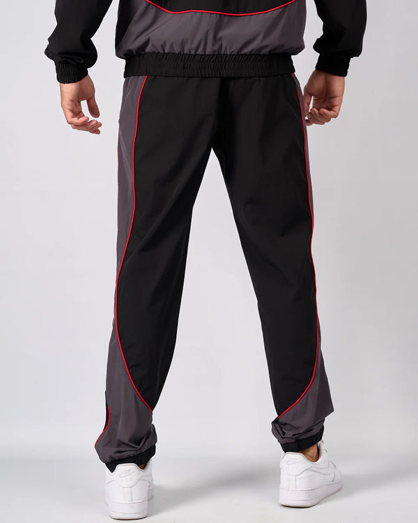 Mercier Black Grey Maison Racer Track Pants