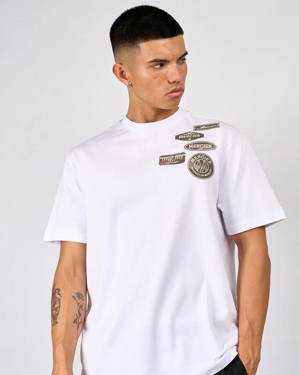 Mercier Camo Camo OG Badge Tshirt WHITE