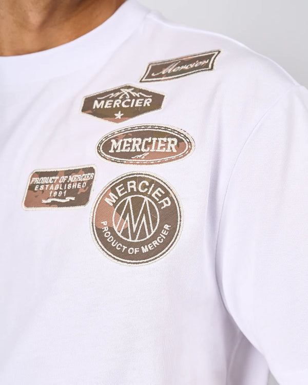 Mercier Camo Camo OG Badge Tshirt WHITE