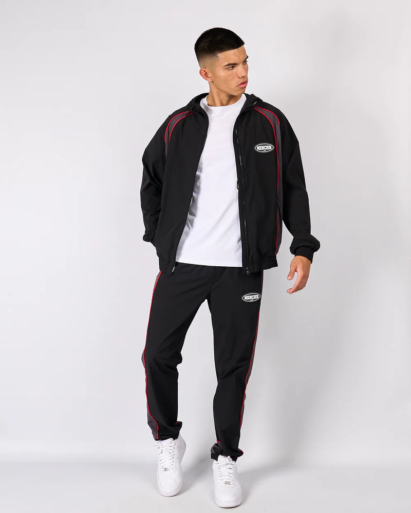 Mercier Black Grey Maison Racer Track Top