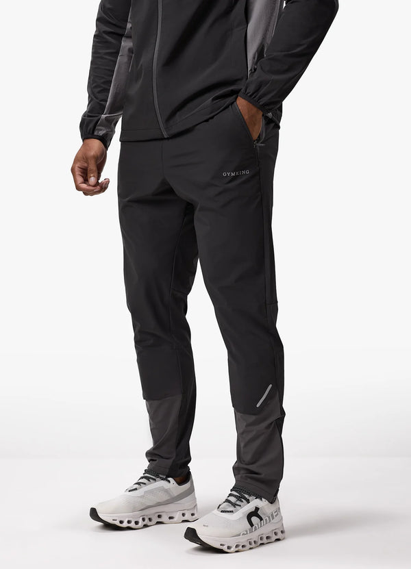 Gym King Advance Tracksuit Bottoms Black Fossil Grey