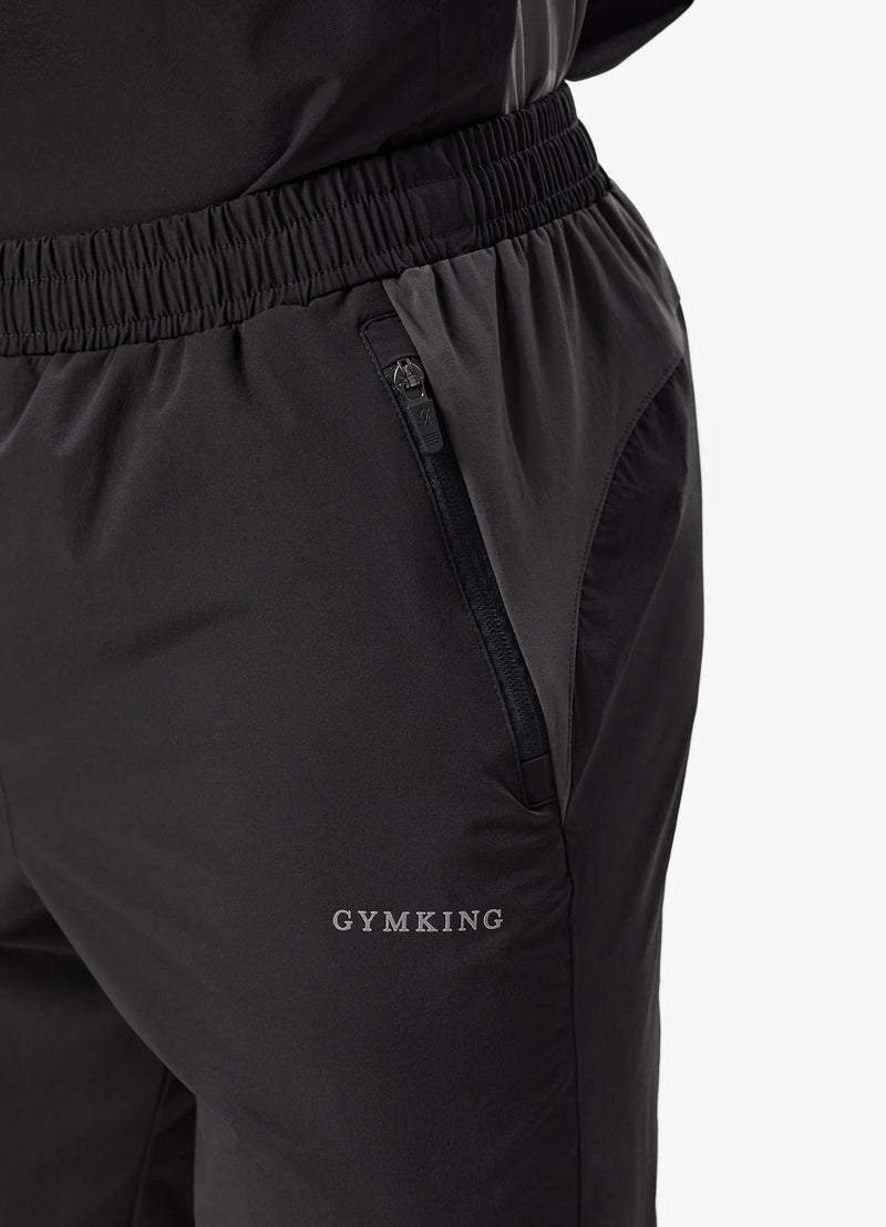 Gym King Advance Tracksuit Bottoms Black Fossil Grey