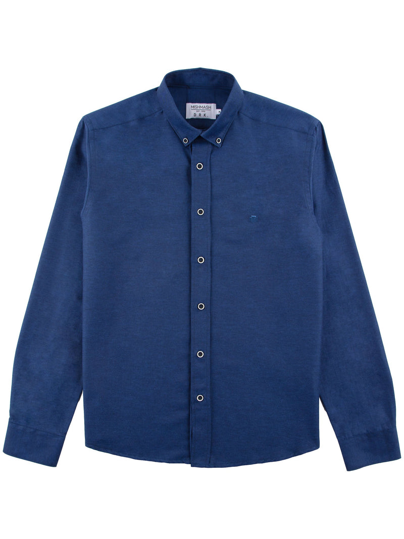 Mish Mash REGULAR FIT SUMMIT OXFORD LONG SLEEVE SHIRT - INDIGO