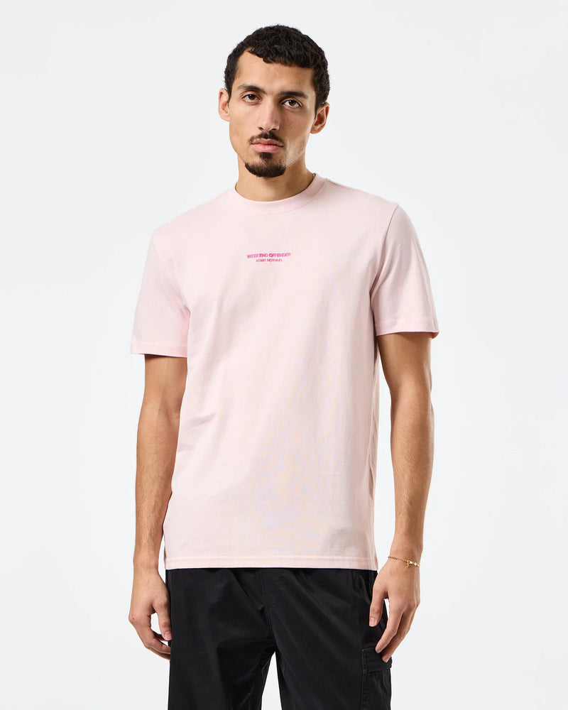 Weekend Offender Millergrove T-Shirt Pale Blush Pink/Candy Pink