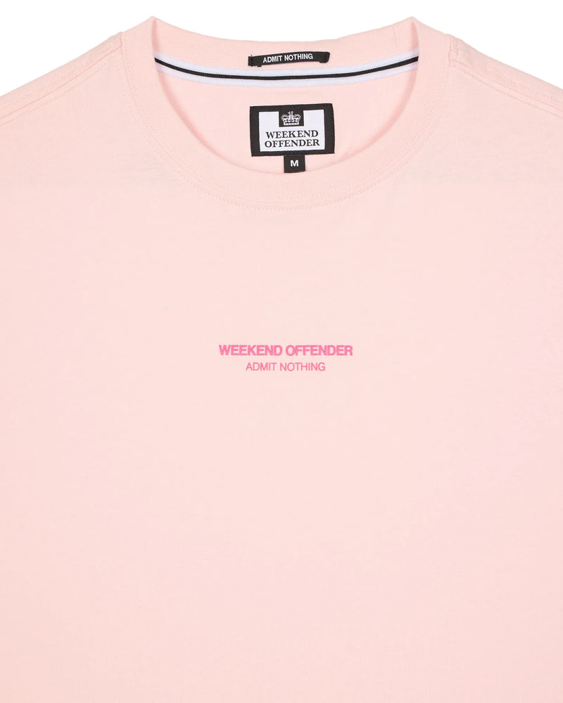 Weekend Offender Millergrove T-Shirt Pale Blush Pink/Candy Pink